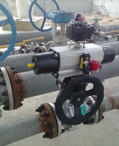 OMAL氣動球閥在造紙生產過程中紙張定量、水分、灰分的控制系統(tǒng)上的應用